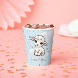 Baa-baa A Little Lamb Stars Baby shower Papieren Bekers