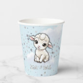 Baa-baa A Little Lamb Stars Baby shower Papieren Bekers (Voorkant)