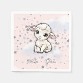 Baa-baa A Little Lamb Stars Baby shower Servet (Voorkant)