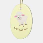 Baa. Baa. Baa. Cute Little Lamb Keramisch Ornament (Links)