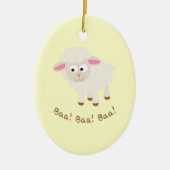 Baa. Baa. Baa. Cute Little Lamb Keramisch Ornament (Voorkant)