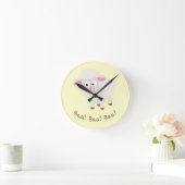 Baa. Baa. Baa. Cute Little Lamb Ronde Klok (Huis)