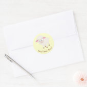 Baa. Baa. Baa. Cute Little Lamb Ronde Sticker (Envelop)