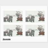 Baa, Baa, Baa Rechthoekige Sticker (Vel)