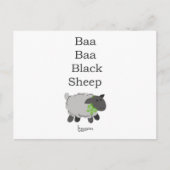 Baa Baa Black Sheep Briefkaart (Voorkant)