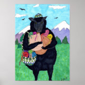 Baa Baa Black Sheep Folk Art Poster (Voorkant)