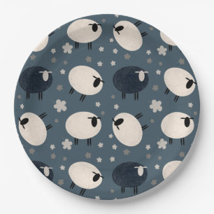Baa Baa Black Sheep Paper Borden Papieren Bordje