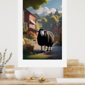 Baa Baa Black Sheep Poster (Keuken)