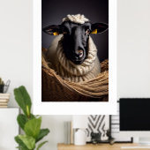 Baa Baa Black Sheep Poster (Thuiskantoor)