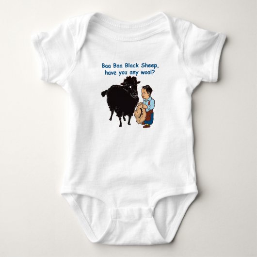 Baa Baa Black Sheep Romper (Voorkant)