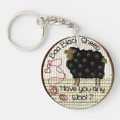 Baa Baa Black Sheep Sleutelhanger (Voorkant)