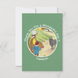 Baa, Baa, Black Sheep Verjaardagsfeest Collectie Bedankkaart