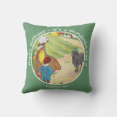 Baa, Baa, Black Sheep Verjaardagsfeest Collectie Kussen (Achterkant)