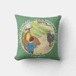 Baa, Baa, Black Sheep Verjaardagsfeest Collectie Kussen