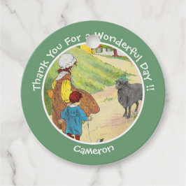 Baa, Baa, Black Sheep Verjaardagsfeestje Collectie Bedankjes Labels