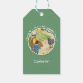 Baa, Baa, Black Sheep Verjaardagsfeestje Collectie Cadeaulabel (Voorkant)