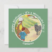 Baa, Baa, Black Sheep Verjaardagsfeestje Collectie Kaart (Voorkant)