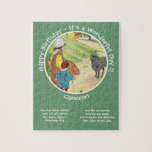 Baa, Baa, Black Sheep Verjaardagsfeestje Collectie Legpuzzel