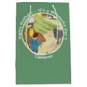 Baa, Baa, Black Sheep Verjaardagsfeestje Collectie Medium Cadeauzakje (Voorkant)