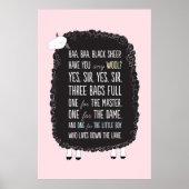 Baa Baa Black Ship Nursery Rhyme Poster (Voorkant)