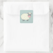 Baa Baa Sheep Vierkante Sticker (Tas)