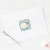 Baa Baa Sheep Vierkante Sticker (Envelop)
