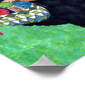 Baa Baa Zwarte Schaap Volkskunst Poster (Hoek)