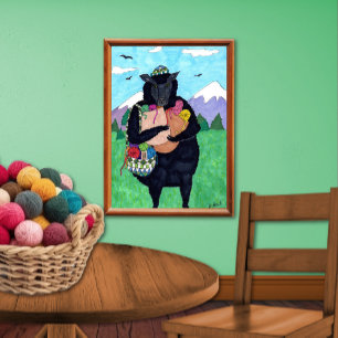 Baa Baa Zwarte Schaap Volkskunst Poster