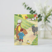 Baa, baa, zwarte schapen, heb je wol? briefkaart (Staand voorkant)