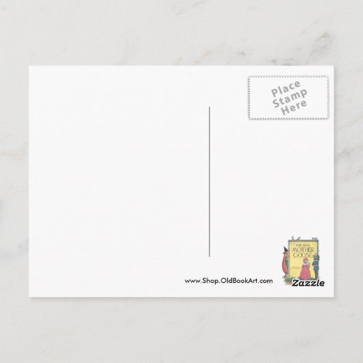 Baa, baa, zwarte schapen, heb je wol? briefkaart (Achterkant)