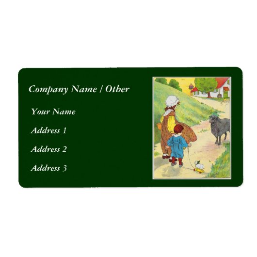 Baa, baa, zwarte schapen, heb je wol? etiket (Voorkant)