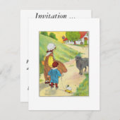 Baa, baa, zwarte schapen, heb je wol? kaart (Voorkant / Achterkant)