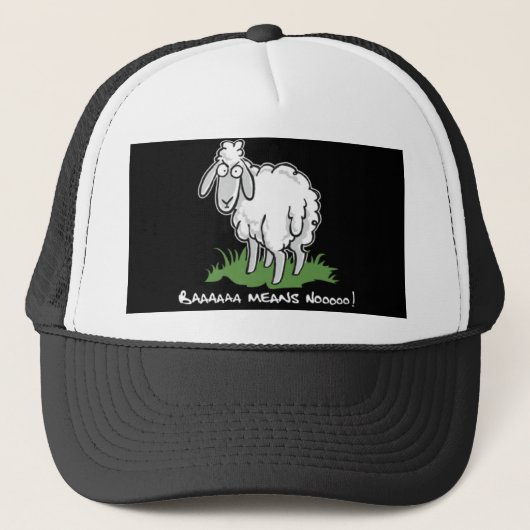 Baa betekent nee trucker pet (Voorkant)