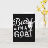 Baa geit kostuum dier grappig Halloween feest Kaart (Gele Bloem)