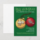 Baa Humbug Baubles kerstmis en Snoep Cartoon Kaart (Voorkant / Achterkant)