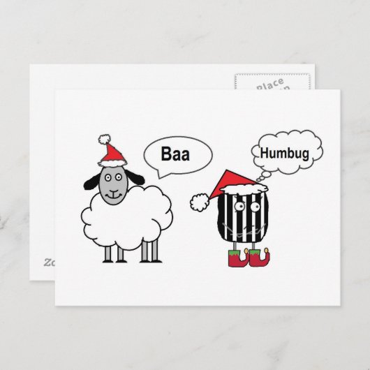 Baa Humbug Briefkaart (Voorkant / Achterkant)