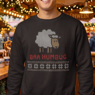Baa Humbug - Chagrijnige Schaap Kerst Punt Trui
