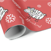 Baa Humbug Cute Sheep Cadeaupapier (Rol Hoek)
