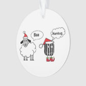 Baa Humbug Grappig Feestelijk Ornament (voorkant)