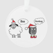 Baa Humbug Grappig Feestelijk Ornament (voorkant)