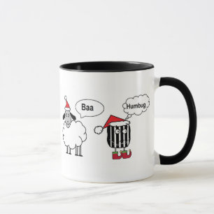 Baa Humbug Grappige Kerst Schaap Cartoon Mok