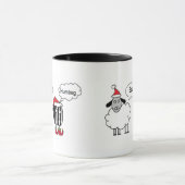 Baa Humbug Grappige Kerst Schaap Cartoon Mok (Midden)