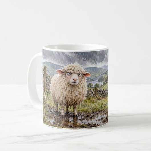 Baa Humbug Grappige Schapen Mok (Voorkant links)