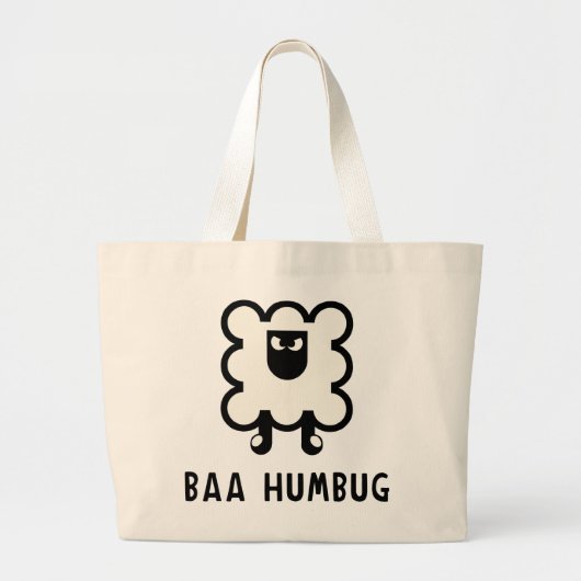 Baa Humbug Grote Tote Bag (Voorkant)