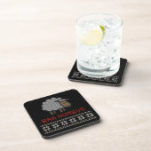 Baa Humbug kerstmis Bier Onderzetter (Rechterzijde)