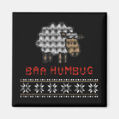 Baa Humbug kerstmis Magneet (Voorkant)