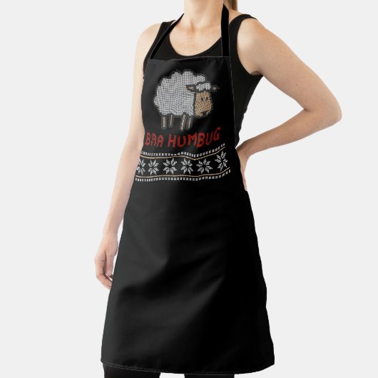 Baa Humbug kerstmis | Oogzige zweefstijl Schort (Insitu)