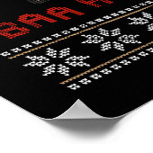 Baa Humbug kerstmis Poster (Hoek)