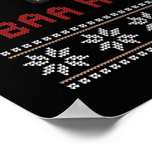 Baa Humbug kerstmis Poster (Hoek)