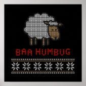Baa Humbug kerstmis Poster (Voorkant)